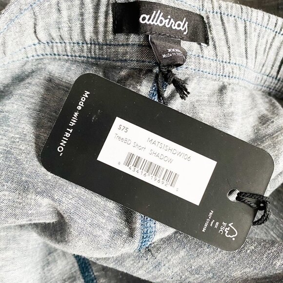 All Birds Tree BD Short Shadow Hemp Blend CAsual Shorts XXXL - Picture 9 of 10